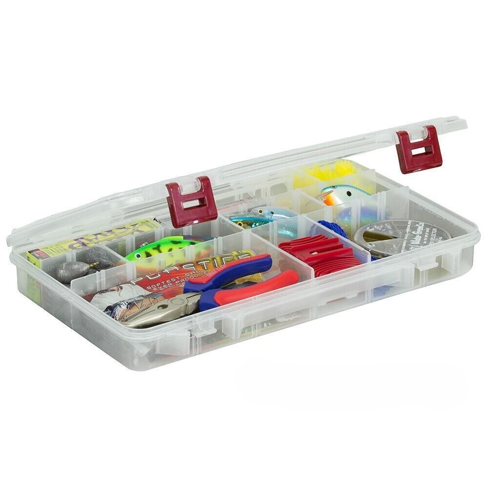 Plano Prolatch Stowaway Deep Tackle Box - Clear, Adjustable Dividers, 4-15  Compartments, Great For Fishing Gear