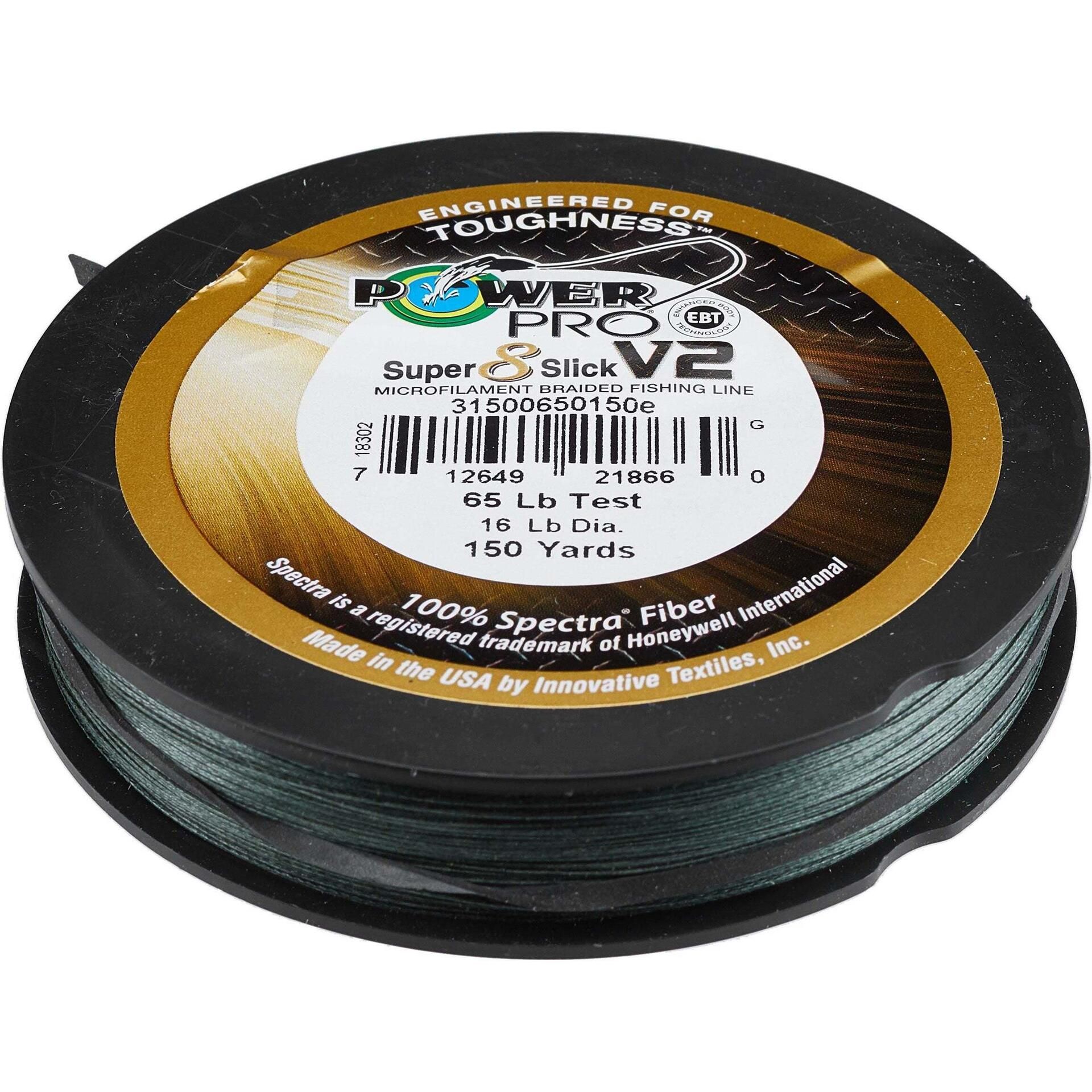 Power Pro Super 8 Slick V2 Braided Fishing Line - Moss Green