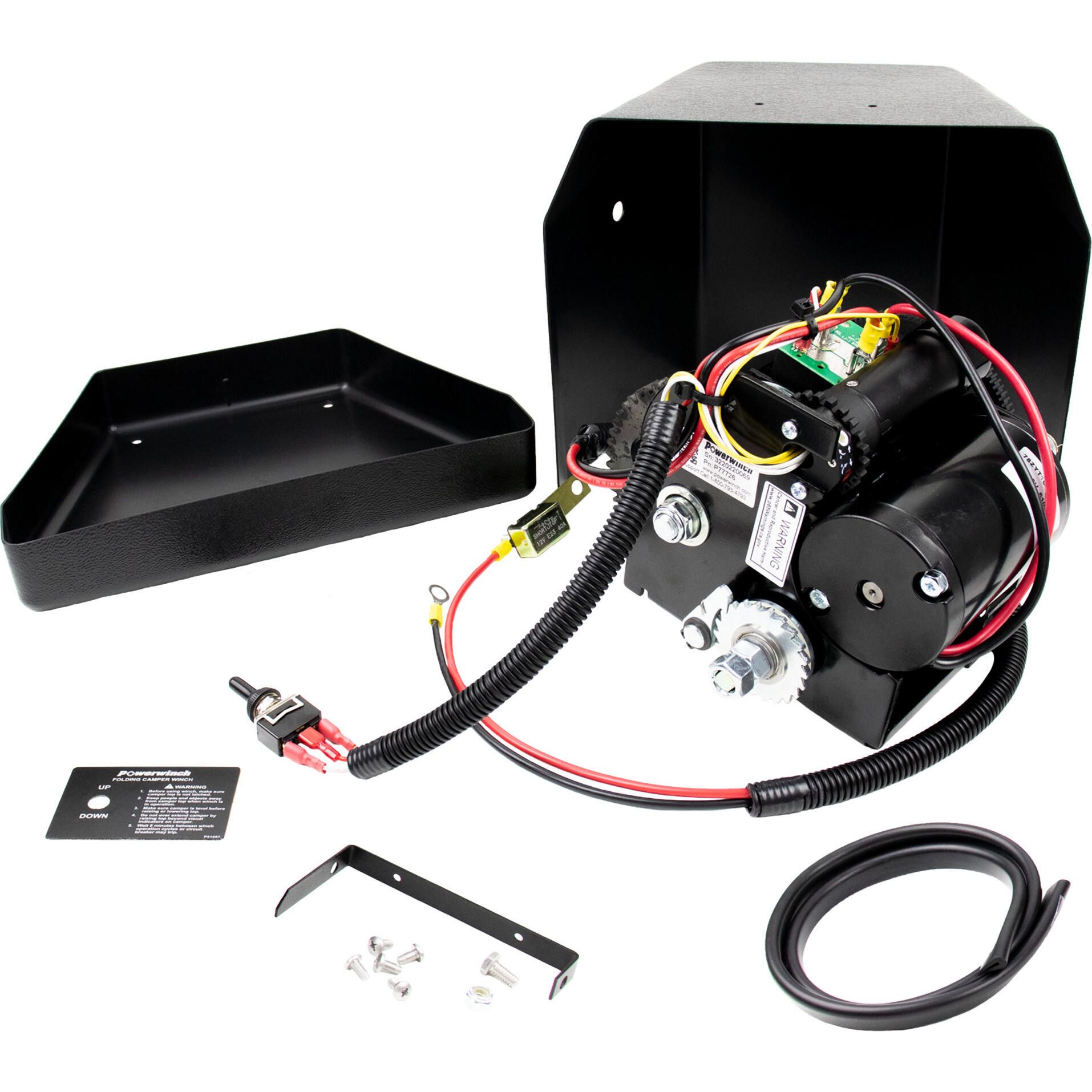 Powerwinch Motorized Folding Camper Winch - P92001 | Defender Marine