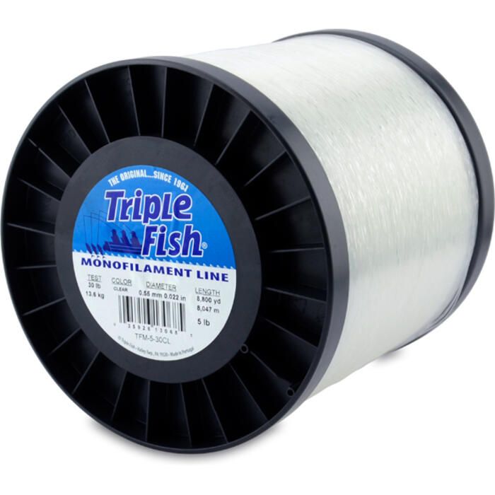 best 30lbs mono fishing line Triple Fish Monofilament Fishing Line Clear 5 lbs 50 lbs 5300 yd