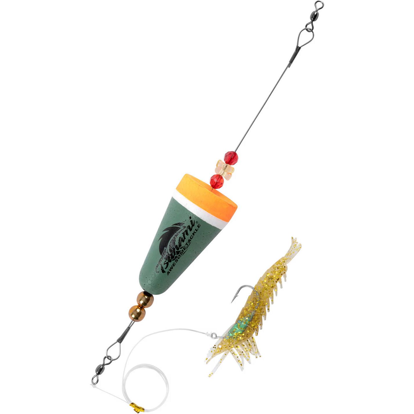 Tsunami Pro Popping Rattle Float Shrimp Rig - 3