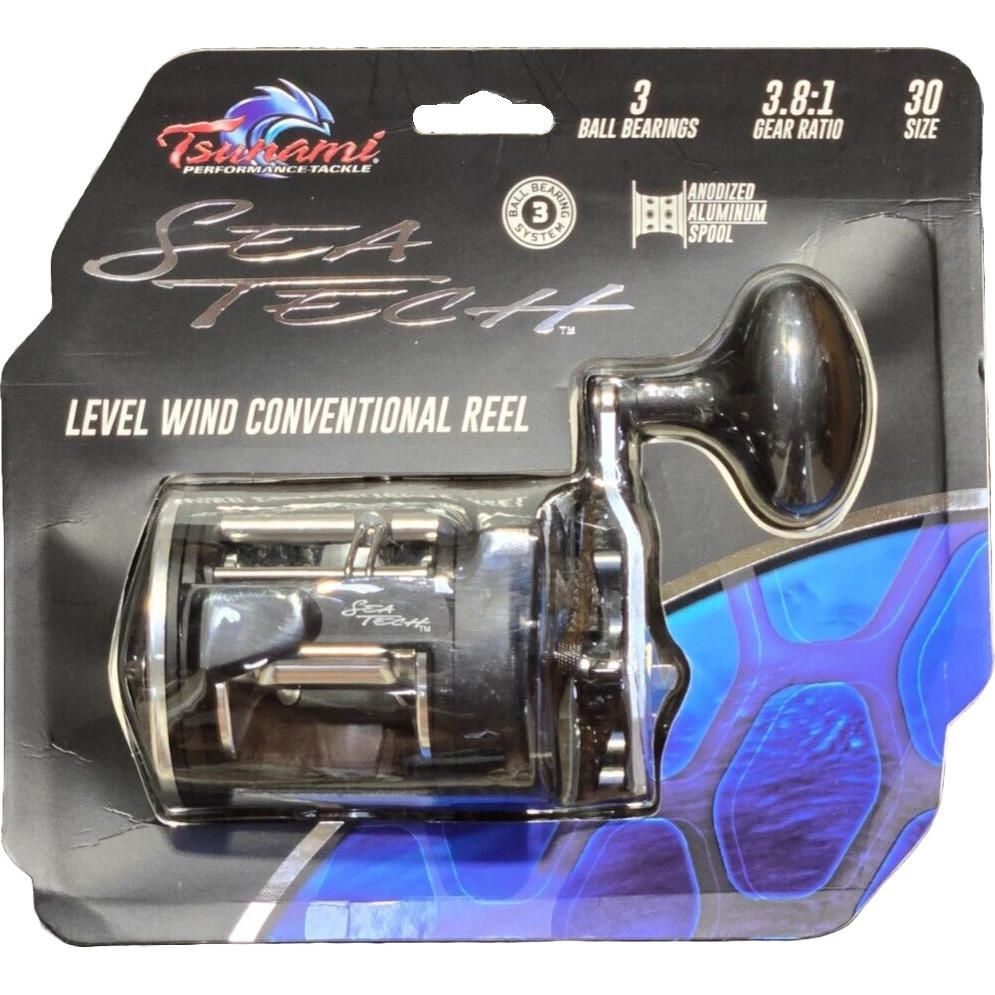 Tsunami Sea Tech Level Wind Reel - TSSEA30LW-C | Defender Marine