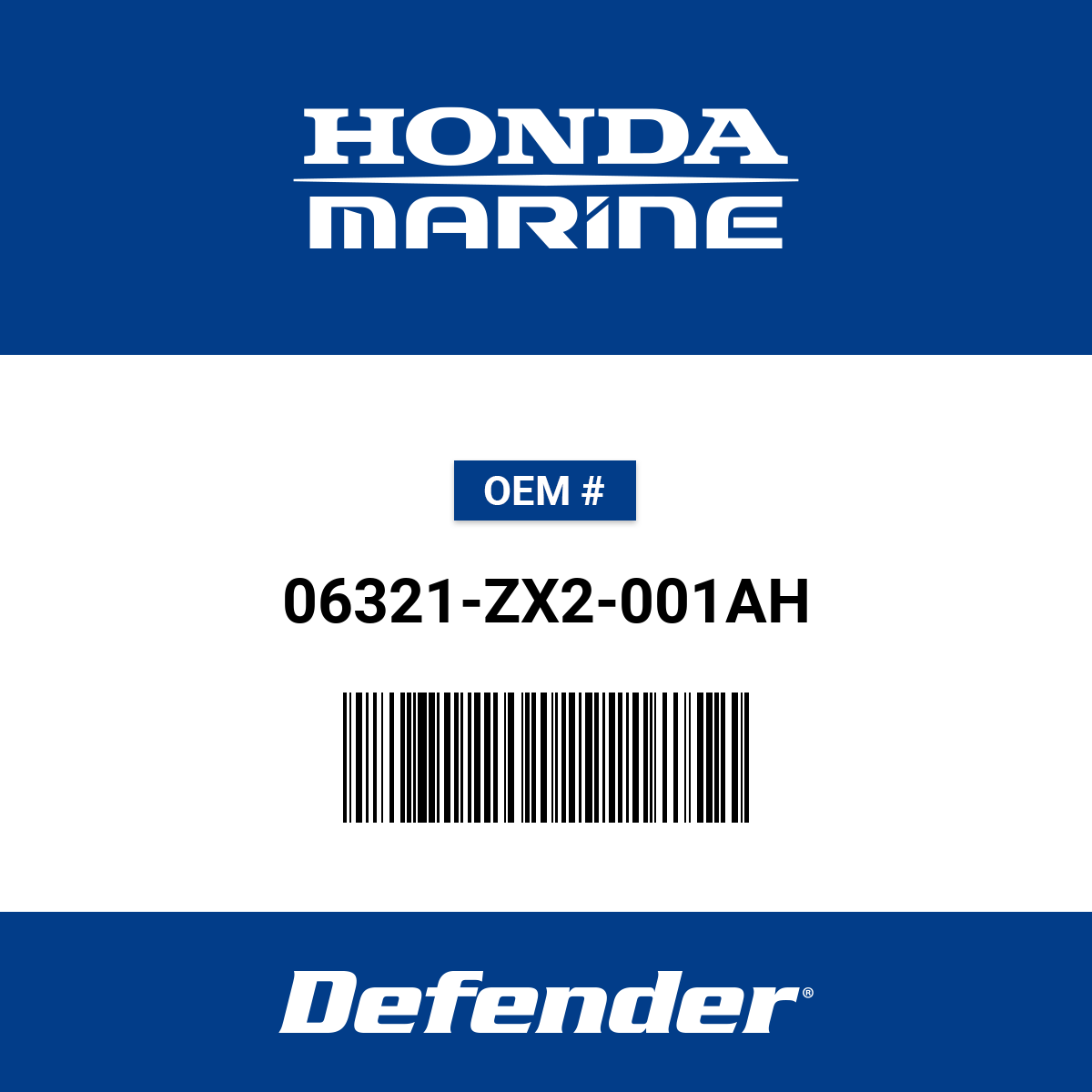 Honda N2K Fuel Tank 1 Adapter - 06321-ZX2-001AH | Defender Marine