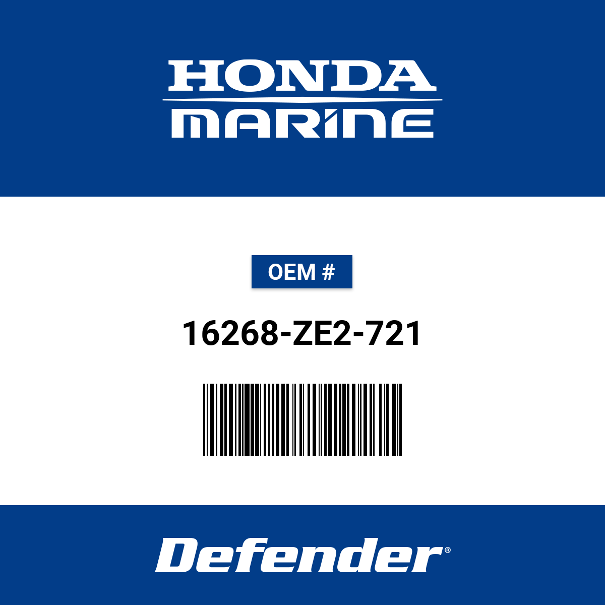 Honda Spring Manual Choke - 16268-ZE2-721 | Defender Marine