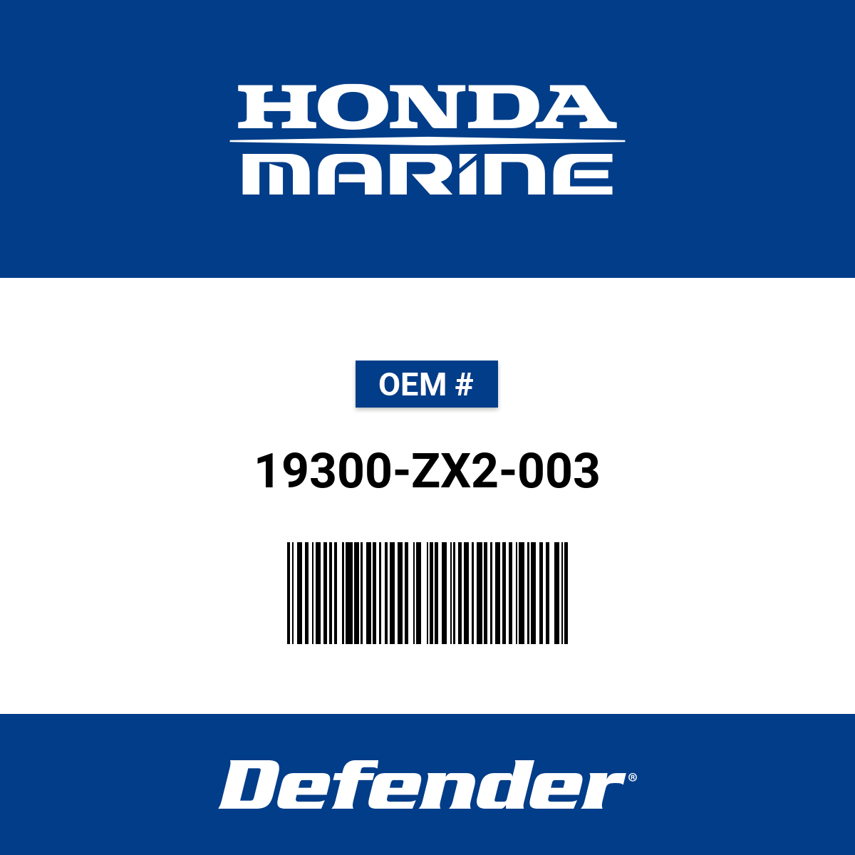 Honda Thermostat Assembly - 19300-ZX2-003 | Defender Marine