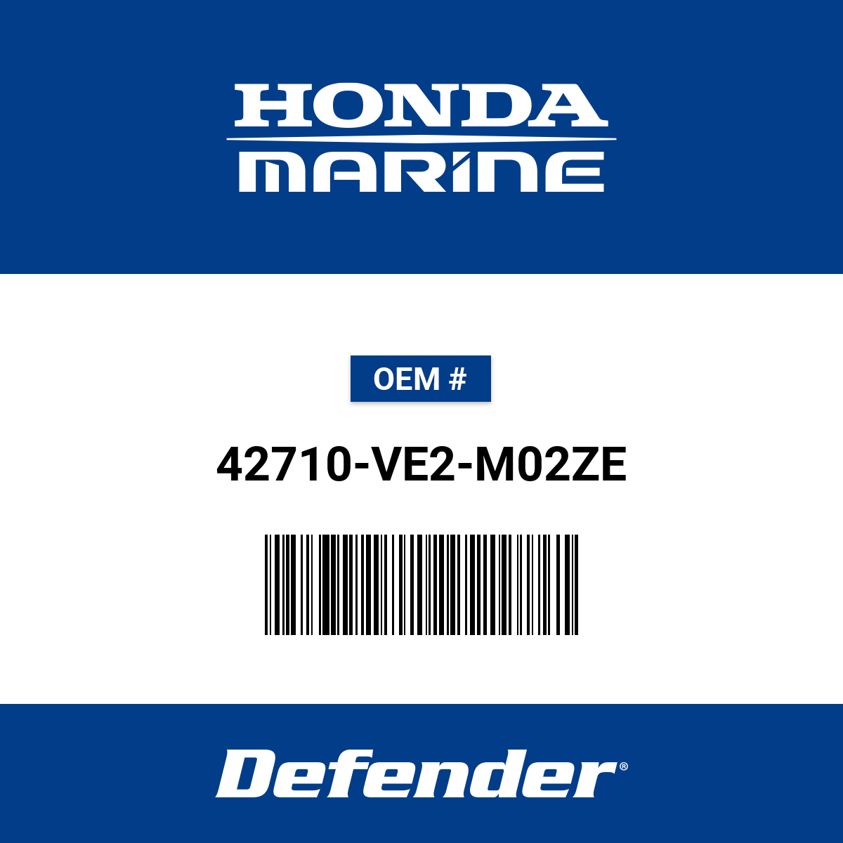 Honda Wheel Rear Nh164 - 42710-VE2-M02ZE | Defender Marine