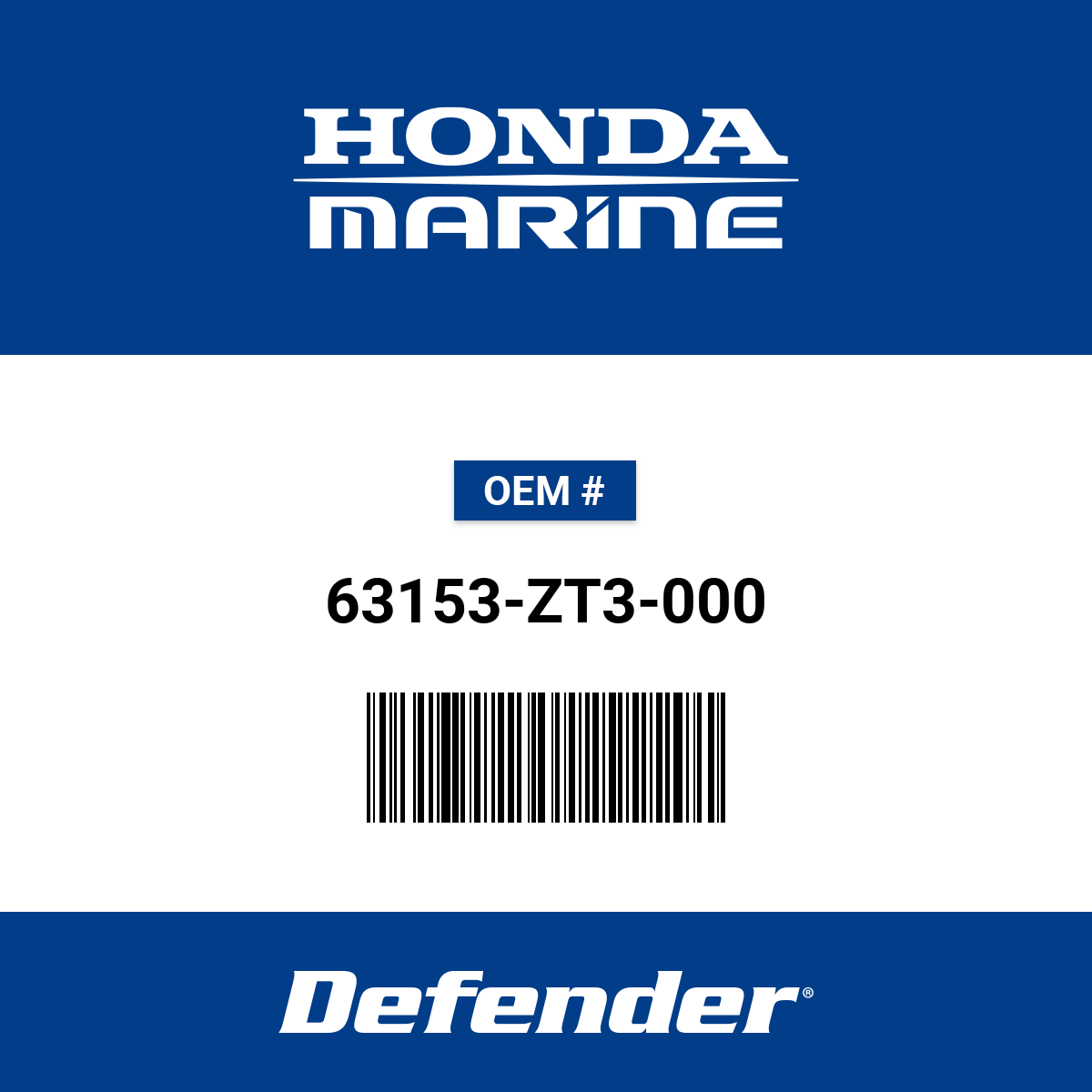 Honda Seal A - 63153-ZT3-000 | Defender Marine