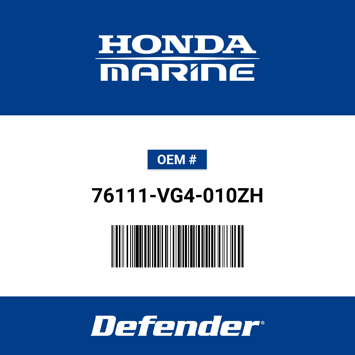 Dũng Đỗ Honda Housing C Nha99M - 76111-VG4-010ZH | Defender Marine
