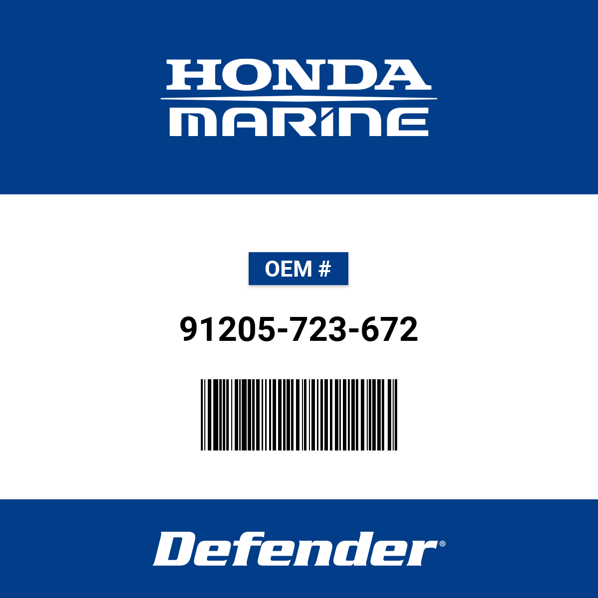 seaページ Honda Seal Water - 91205-723-672 | Defender Marine