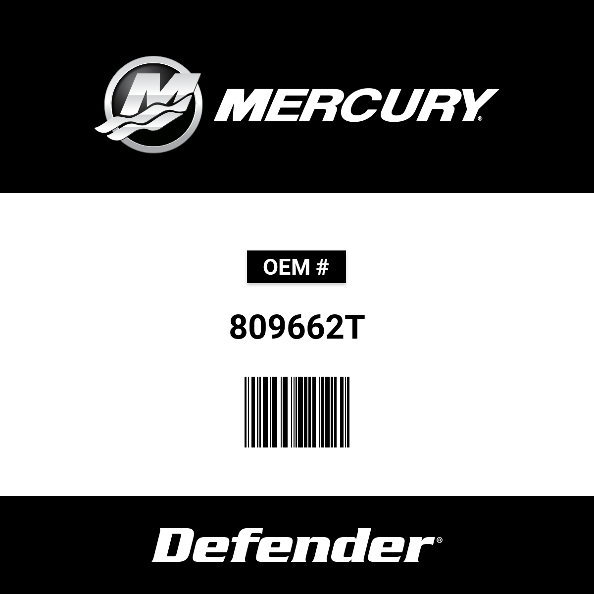 Mercury Anode Prop (Aluminum) - 809662T | Defender Marine