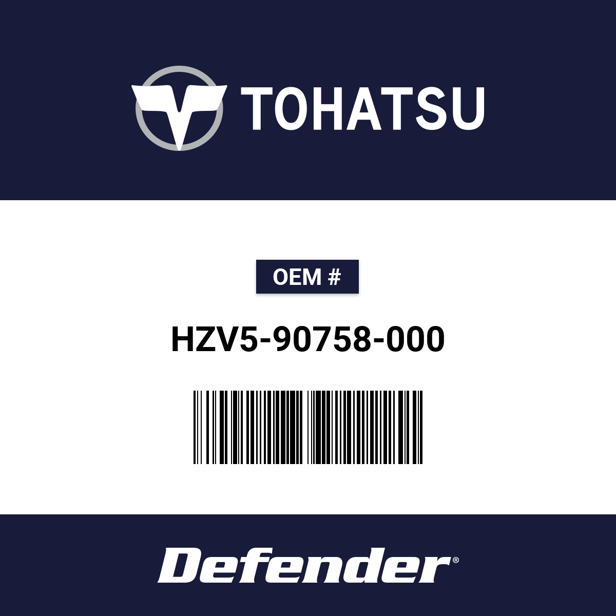 Tohatsu Split Pin 4.0 - HZV5-90758-000 | Defender Marine