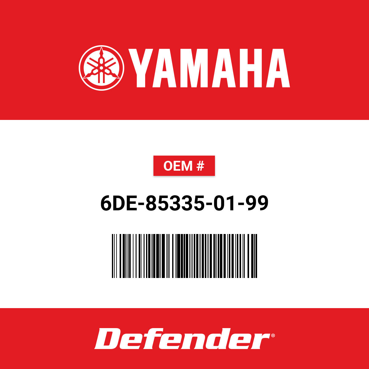 Yamaha Adapter Interface with Cap - 6DE-85335-01-99 | Defender Marine
