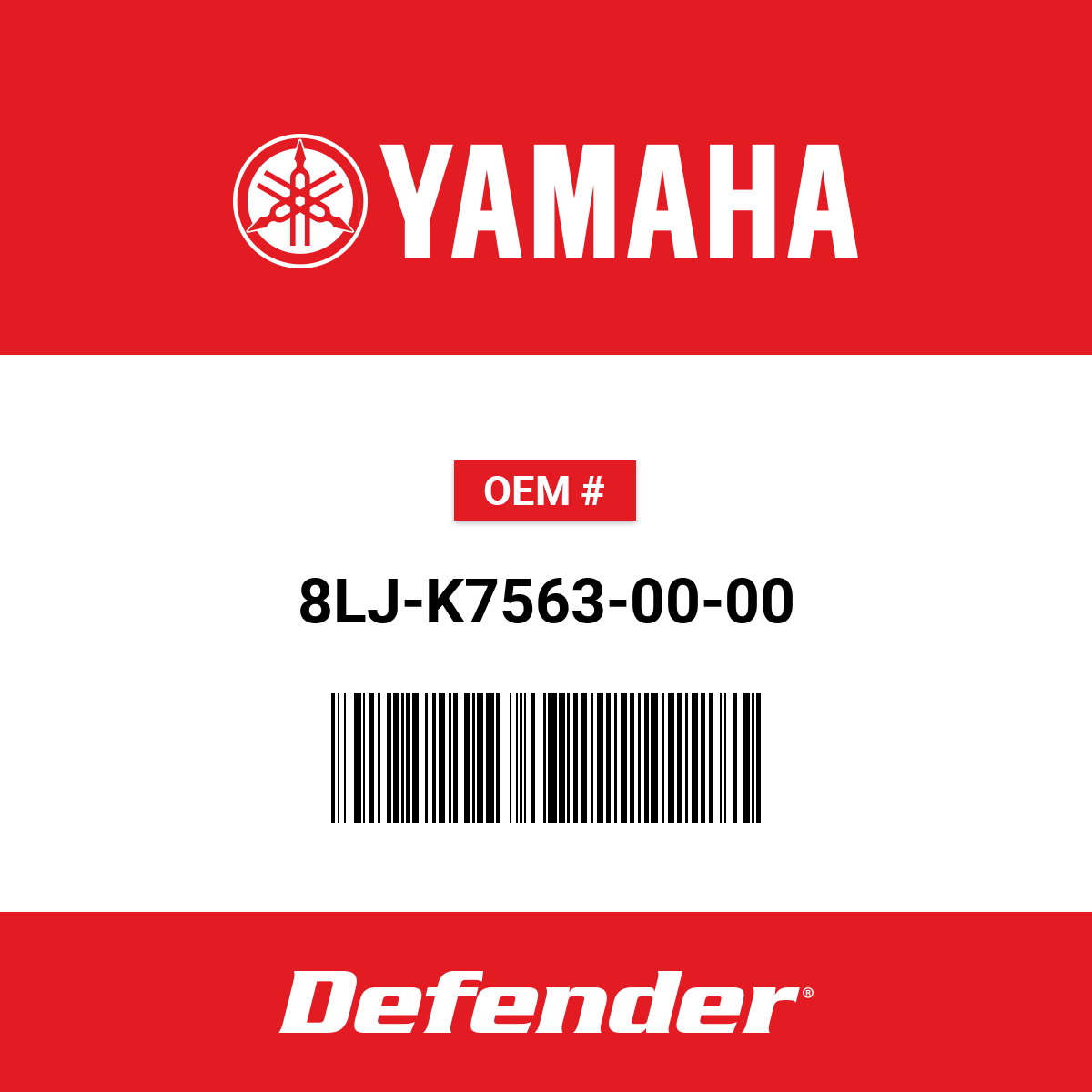Yamaha Cover 3 - 8LJ-K7563-00-00 | Defender Marine